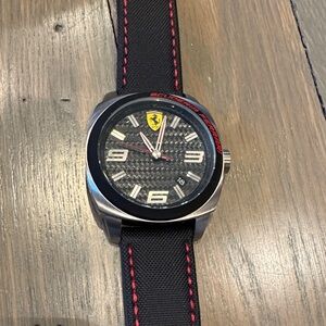 Ferrari Black and Red Men's Watch